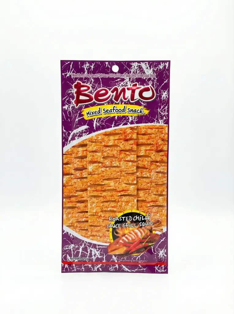 Bento Mixed Seafood Snack Roasted Chilli Sauce Grill Squid