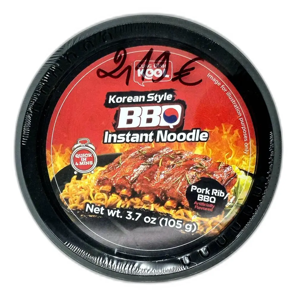 Korean Style BBQ Instant Noodle Pork Rib BBQ