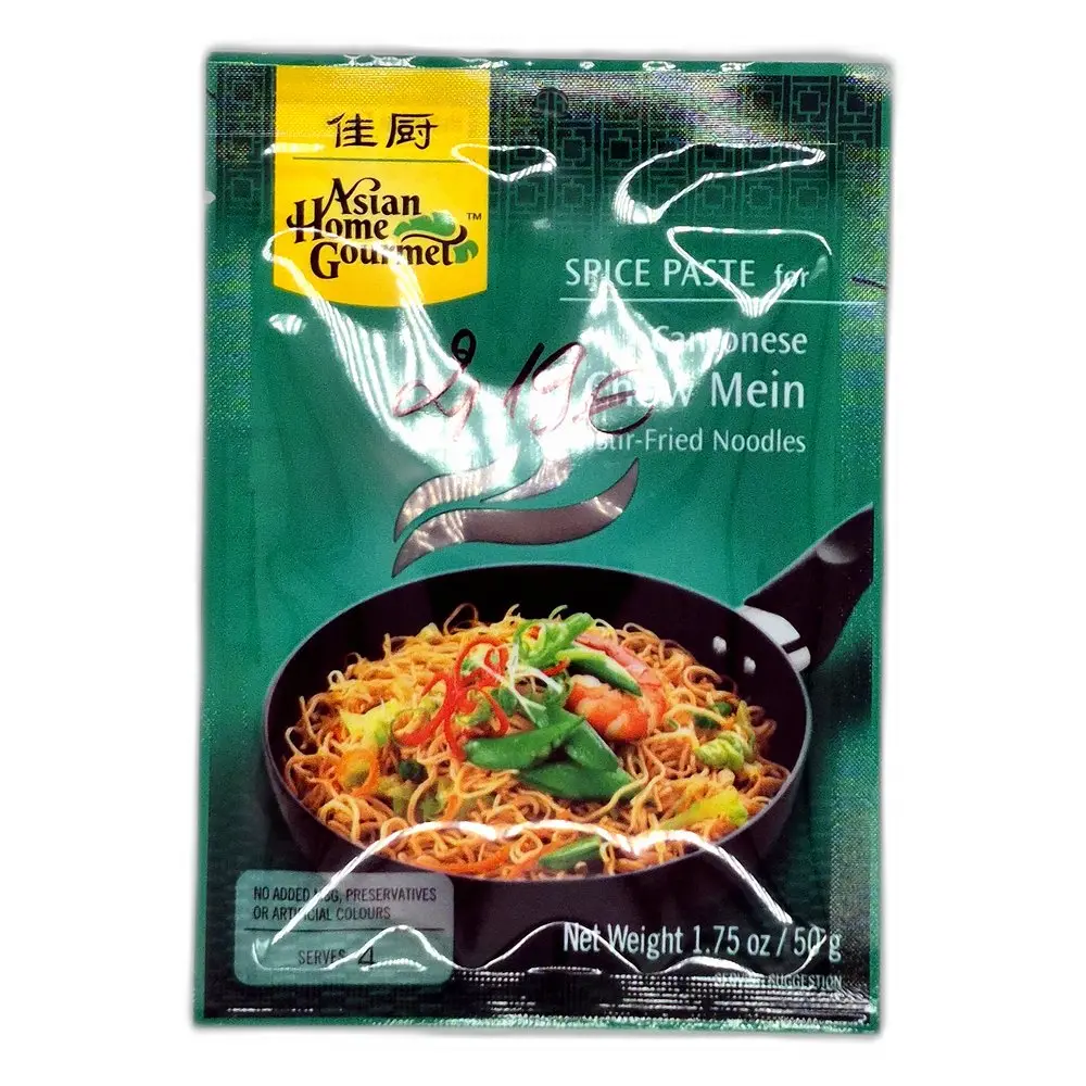 Asian Home Gourmet SPICE PASTE Cantonese Chow Mein Stir-Fried Noodles