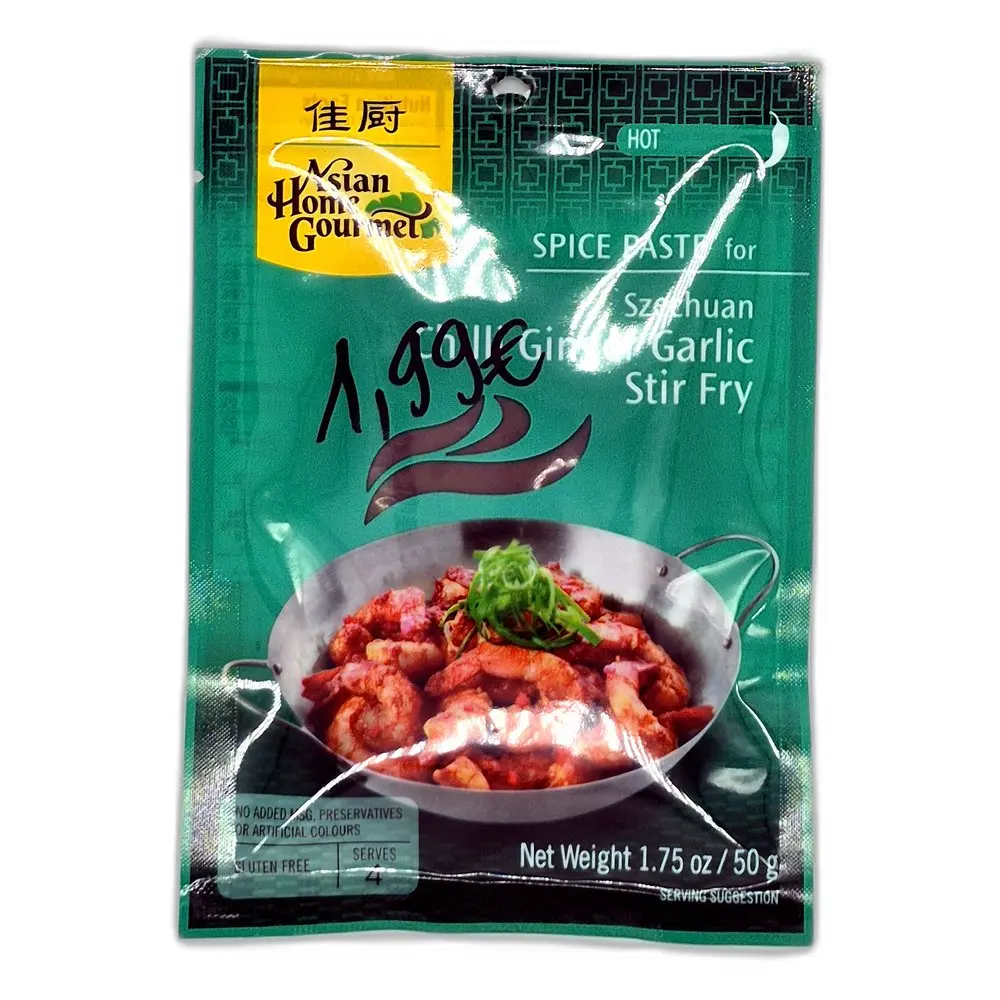 Asian Home Gourmet SPICE PASTE for Szechuan Garlic Stir Fry