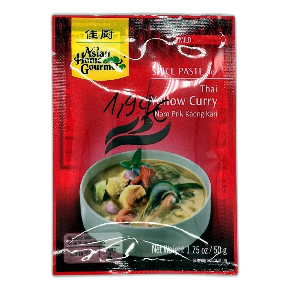 Asian Home Gourmet SPICE PASTE Thai Yellow Curry (Nam Prik Kaeng Kari)