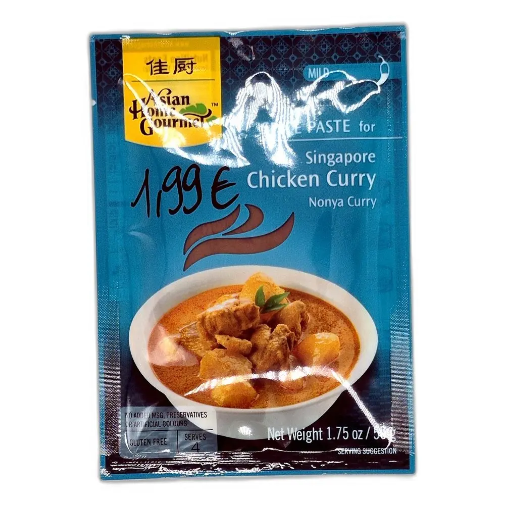 Asian Home Gourmet SPICE PASTE for Singapore Chicken Curry (Nonya Curry)