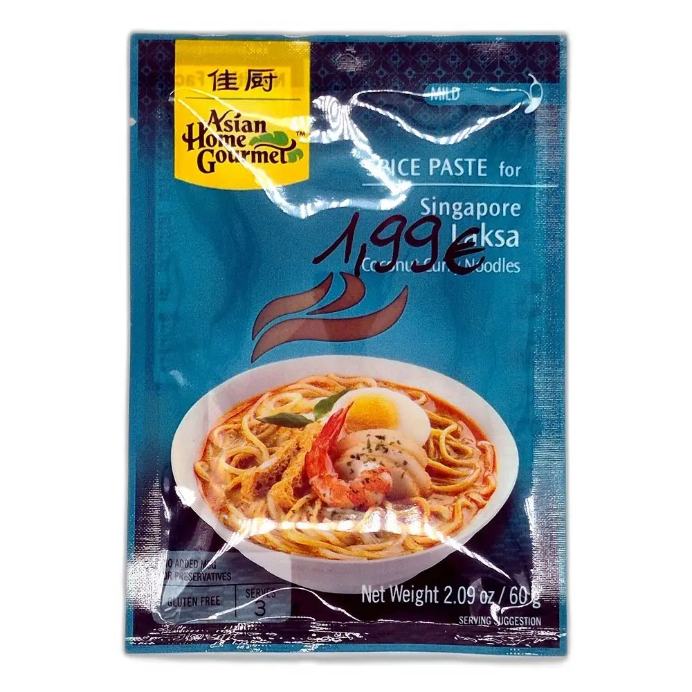 Asian Home Gourmet SPICE PASTE for Singapore Laksa (Coconut Curry Noodles)