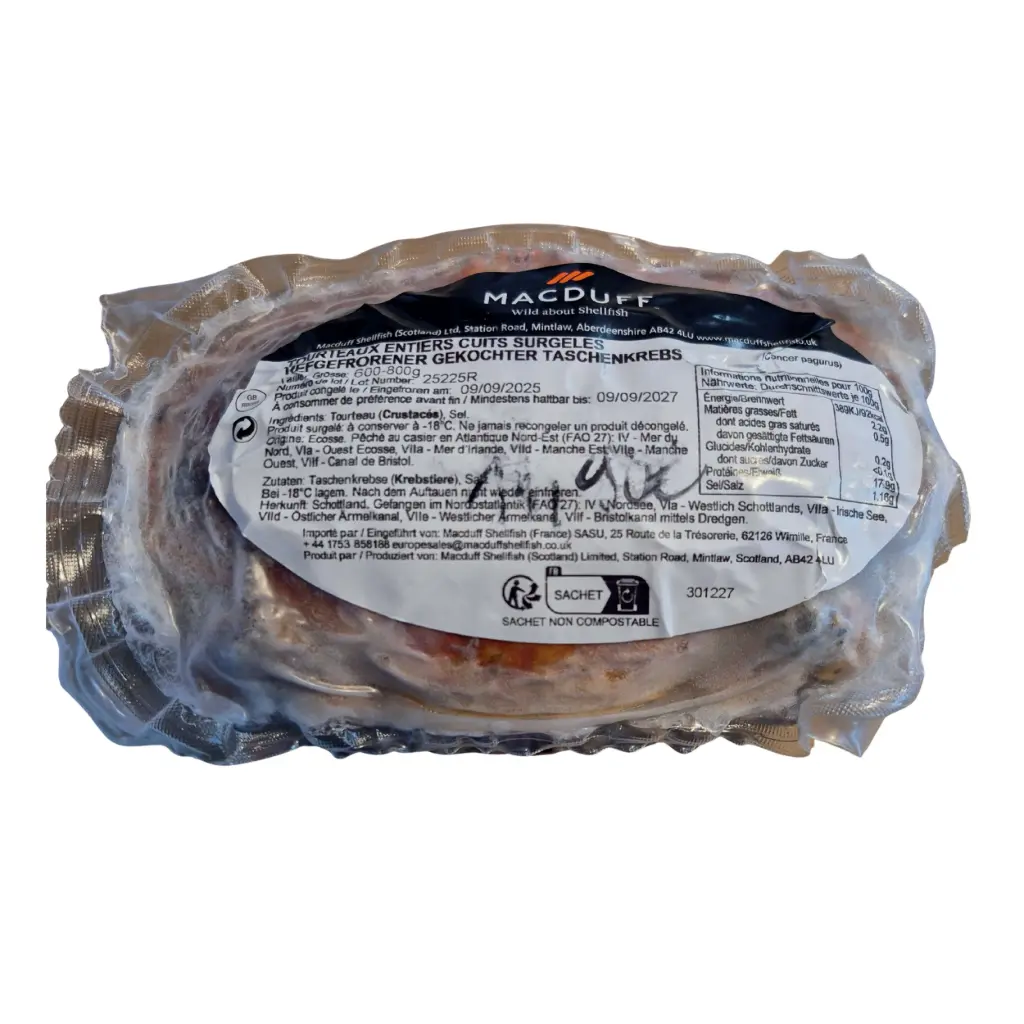 MACDUFF TOURTEAUX ENTIERS CUITS SURGELES 