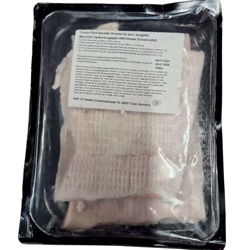 Frozen Pork Backfat