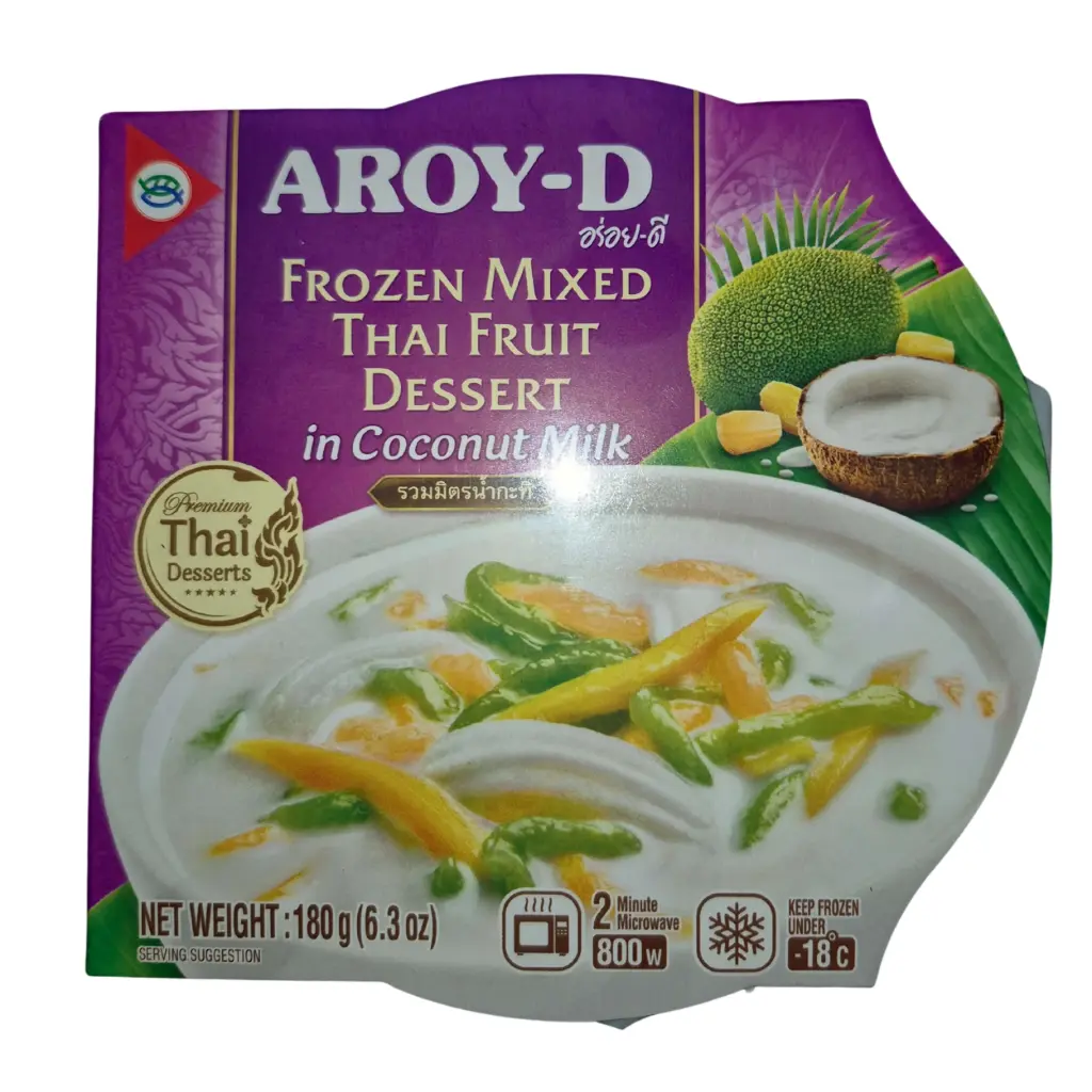 Frozen Mixed Thai Fruit Dessert in Coconut Milk