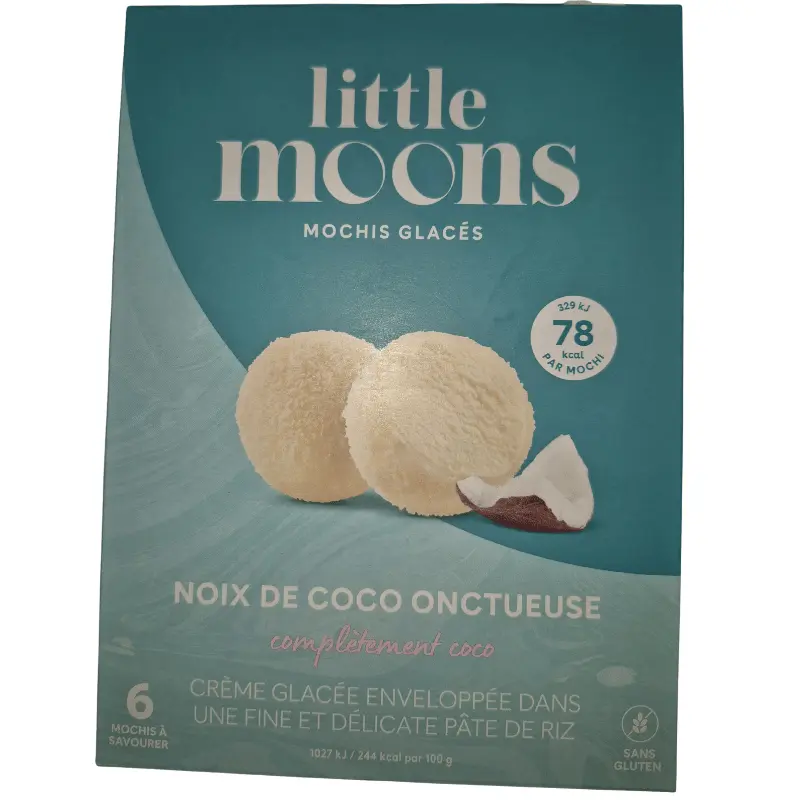 Little Moons Mochi-Eis cremige Kokosnuss