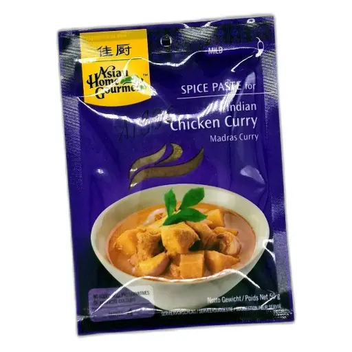 Asian Home Gourmet SPICE PASTE for Indian Chicken Curry (Madras Curry)