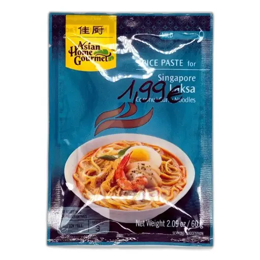 Asian Home Gourmet SPICE PASTE for Singapore Laksa (Coconut Curry Noodles)