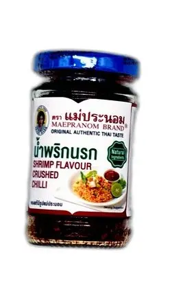 MAEPRANOM BRAND ORIGINAL AUTHENTIC THAI TASTE Shrimp Flavour Crushed Chilli