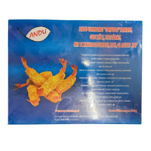 ANDU-VANNAMEI "TORPEDO" PANIERT