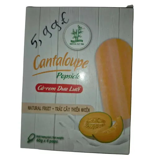 Cantaloupe Popsicle – Cà-rem Dưa Lưới