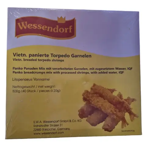 Knusprige tropische Garnelen